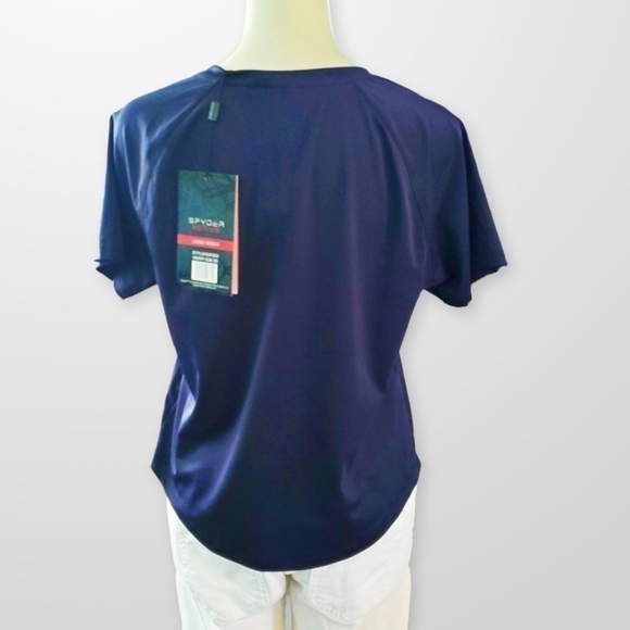 SPYDER short sleeve active shirt Size M - Picture 4 of 7